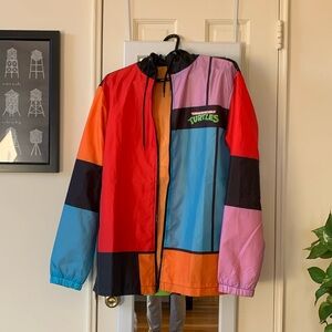 Nickelodeon Teenage Mutant Ninja Turtles Windbreaker Jacket Adult Size NEW